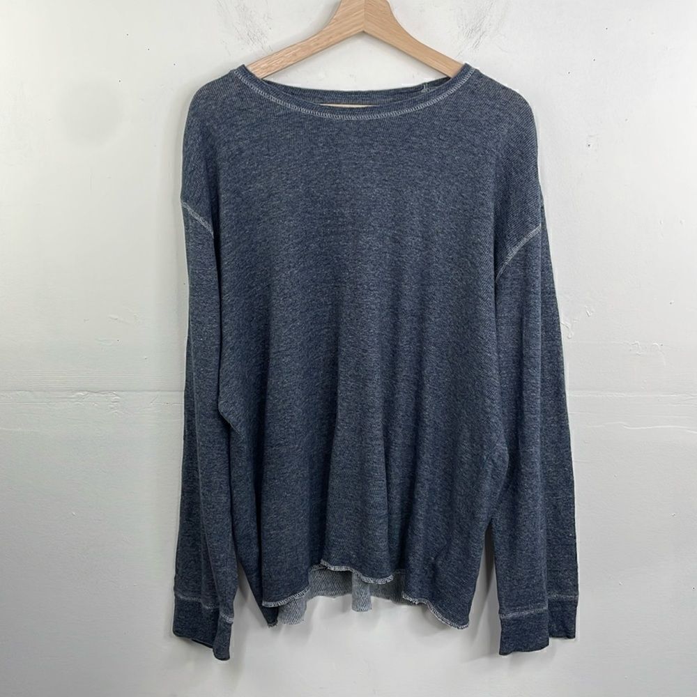 Reclaim Men's Blue Standard Fit Long Sleeve Thermal Shirt Size XXL Soft Comfy